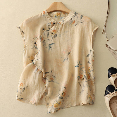 Amanda Linen Top – Italian Design 2025