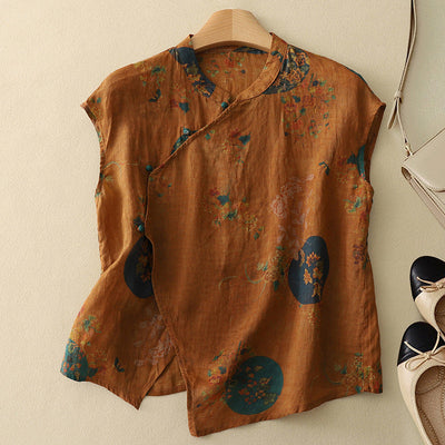 Amanda Linen Top – Italian Design 2025