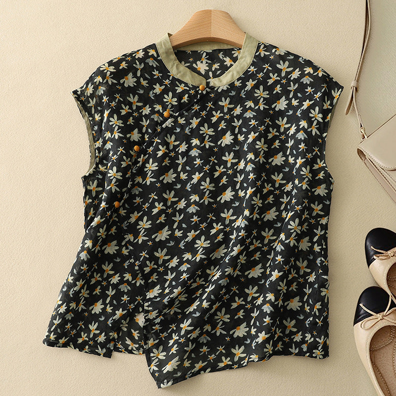 Amanda Linen Top – Italian Design 2025