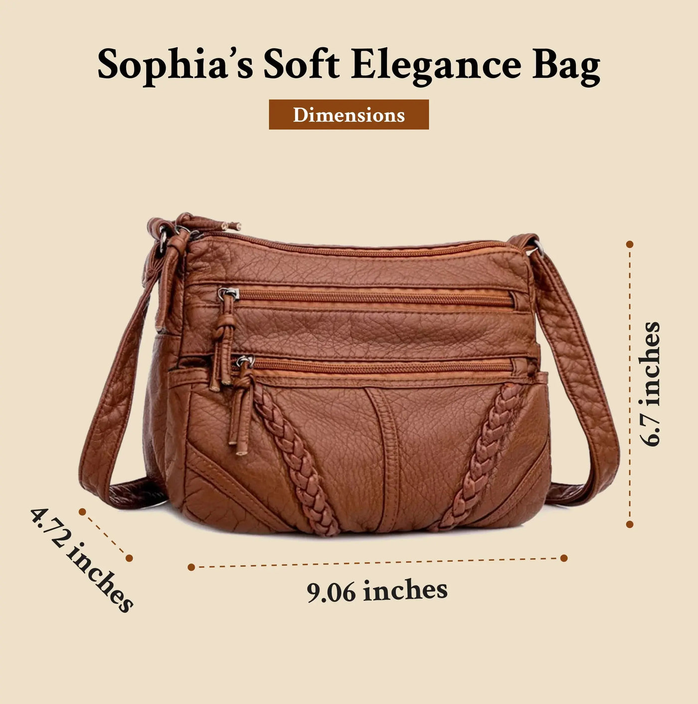 Sophia’s Soft Elegance | Leather Bag