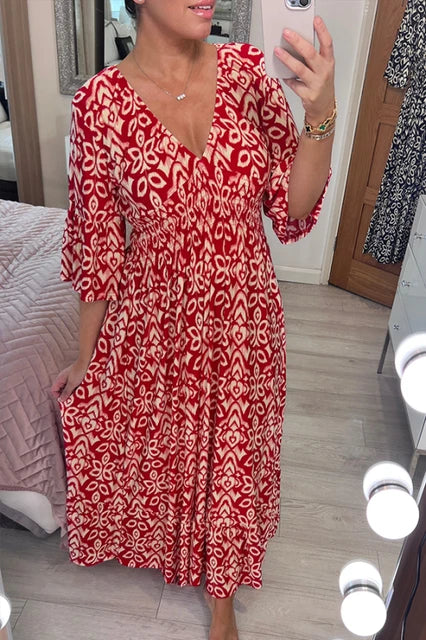 Bohemian Dress - V-Neck